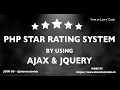 PHP Star Rating Sharetutorials