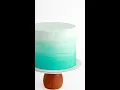 Easy cake idea textured buttercream ombre