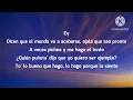 Bad Bunny - NADIE SABE (Letra/Lyrics)
