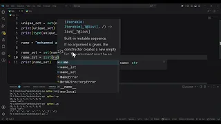 Learn Python Sets