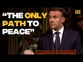 Download Lagu Emmanuel Macron calls on UK to recognise Palestinian state in speech to Parliament