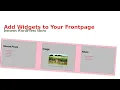 WordPress Create a Frontpage With Widget Areas