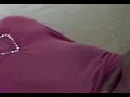 Pierced belly button tickled