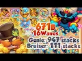Download Lagu INSANE Bruiser x Genie Fight! 111 Stacks vs 947 Stacks - 671 Billion - Rush Royale