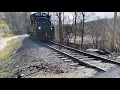 Train ripping through new asphalt