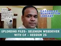 How To Upload Files Using SendKeys Method - Selenium WebDriver with C Training