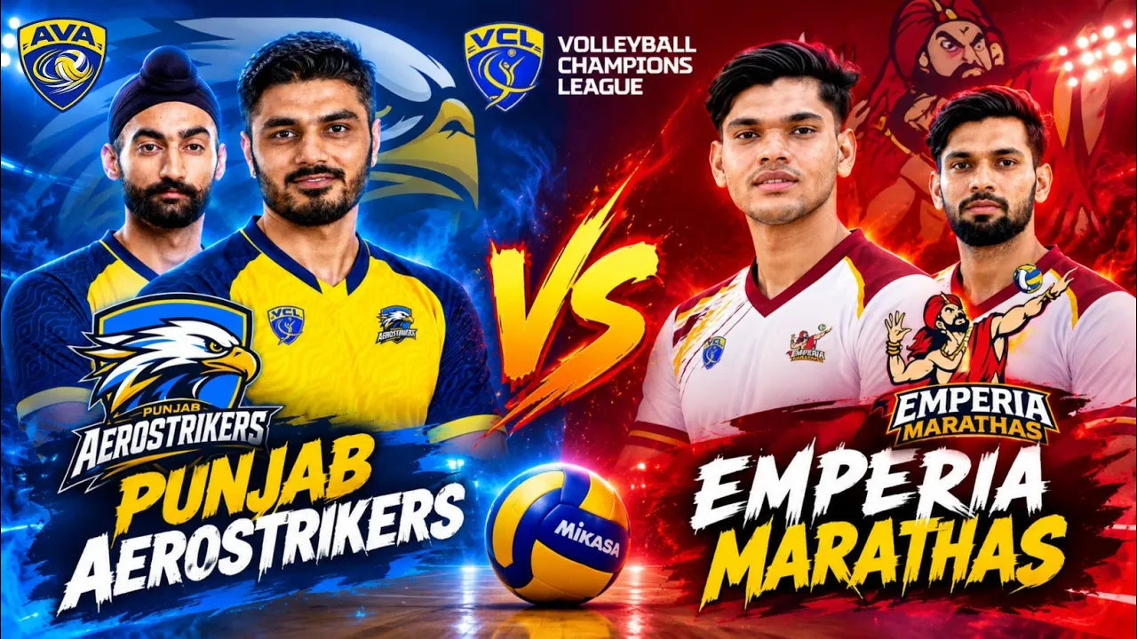 | SET 1 | Punjab Aerostrikers VS Emperia Marathas | Volleyball Champion League | VCL | Match 1 |