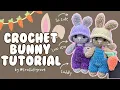 How to Crochet a Low-Sew Bunny in Overalls and Hat Easy Cute and Beginner-Friendly Tutorial
