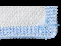 Thomas Crochet BABY BLANKET WITH BEAUTIFUL CROCHET STITCH AND EASY CROCHET BORDER