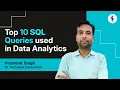 Top 10 SQL Queries for Data Analytics SQL for Beginners to Advanced