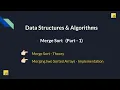 19 Master DSA in JavaScript Merge Sort - Theory Merging Sorted Arrays Part 1
