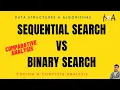 Sequential Search Vs Binary Search Comparative Analysis Time Complexity Methodology DSA