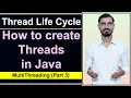 Thread Life Cycle in java How to Create Thread in Java by Extending Thread Class by Deepak in Hindi