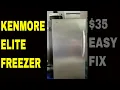 Kenmore Elite Freezer not cooling - Fixed
