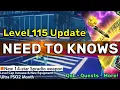 PSO2 NGS What You NEED To Know Entering New 115 Level Cap - No Nonsense All Necessity