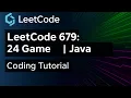 LeetCode 679 24 Game Java Solution Explained Step by Step