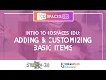 Intro to CoSpaces Adding Customizing Basic Items