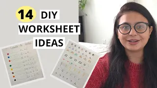 14 DIY WORKSHEETS IDEAS for 3 and 4 Year Old Gautam Pragya Homeschooling