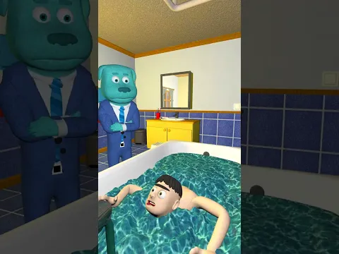 Robert takes his bath 🛁🧼