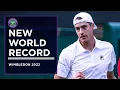 John Isner Sets Aces World Record Wimbledon 2022