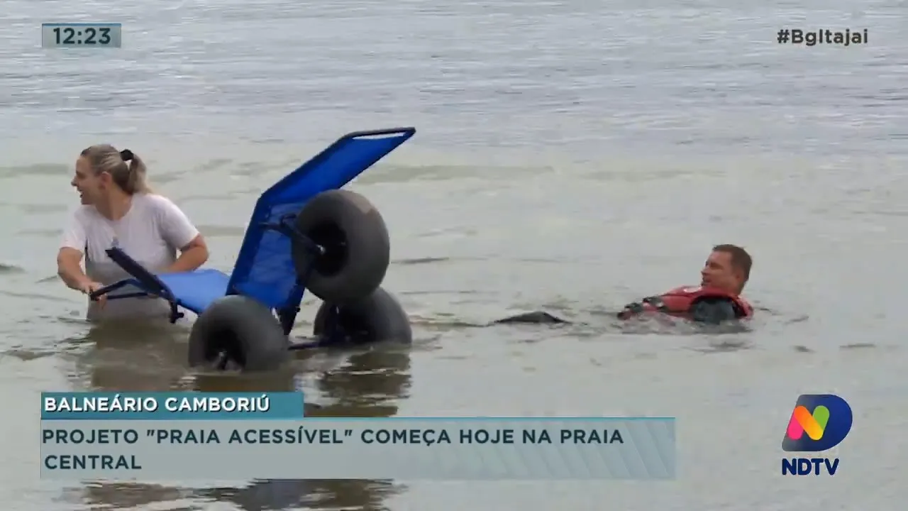 Projeto "Praia Acessível" começa nesta sexta em Balneário Camboriú