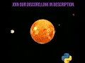 3D Simulation of Solar System with Python