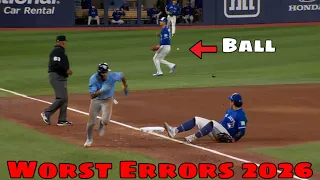 MLB Worst Errors May 2026