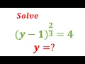 Exponential Equation y-1 4 Find the value of y Olympiad Exam