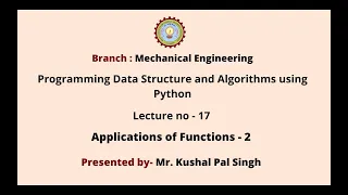 Programming Data Structure and Algorithms Using Python AKTU Digital Education