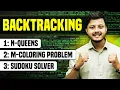 BackTracking N-Queens M-Coloring Problem Sudoku Solver