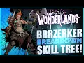 OVERPOWERED BRR-ZERKER SKILL TREE - Tiny Tina s Wonderlands Class Breakdown