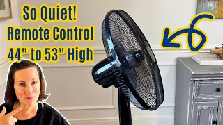 User Review Amazon Basics 16-Inch Oscillating Pedestal Floor Fan Black