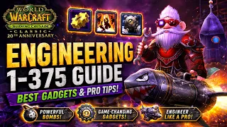 TBC Classic Engineering Guide 1-375 Fast Leveling Recipes Goggles Mounts