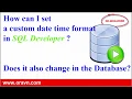 How to customise date time format in SQL Developer