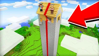 КАК НАМ С ЖИТЕЛЕМ ПОДЕЛИТЬ ЭТОТ НЕБОСКРЁБ В МАЙНКРАФТ | Компот Minecraft