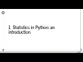 Introduction to classical statistics in Python