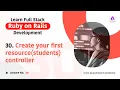 Creating Resource Controller in Rails