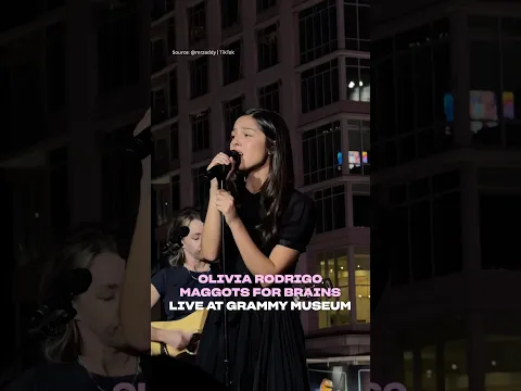 Olivia Rodrigo - maggots for brains (Live at Grammy Museum) #shorts