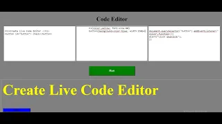 Create a CSS Live Code Editor like JSFiddle Codepen HTML CSS Tutorial