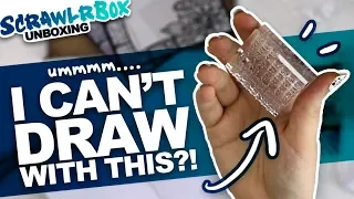 ARE THESE EVEN ART SUPPLIES... | Mystery Art Box | Scrawlrbox Unboxing | Bullet Journal Supplies