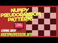 Checkerboard and PseudoRandom Patterns in Numpy