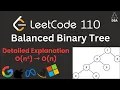 Balanced Binary Tree LeetCode 110 Brute Force O N 2 to Optimal O N Height Optimization DFS