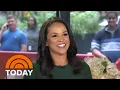 Laura Jarrett takes her seat on the Saturday TODAY anchor desk