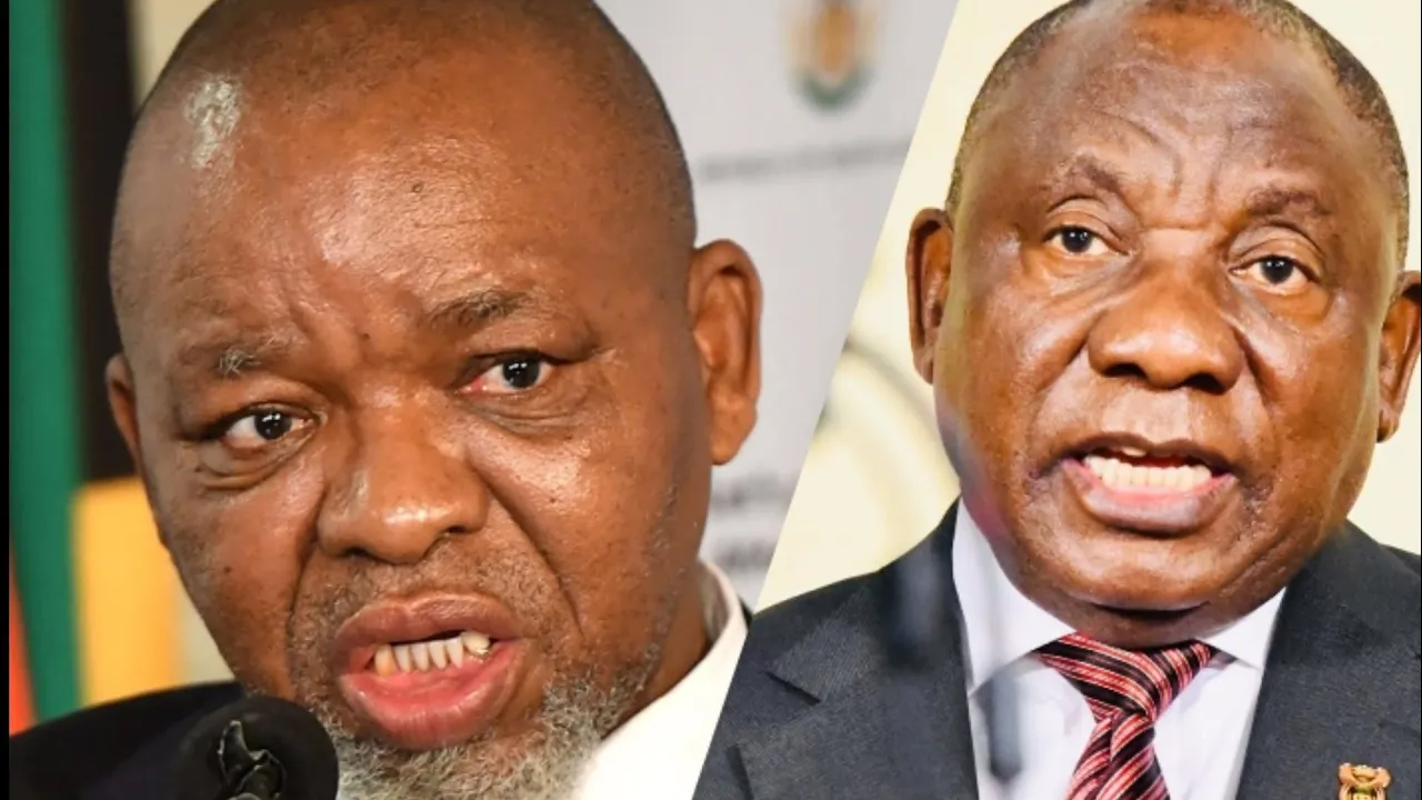 Shocking in South Africa this morning as Gwede Mantashe fights for Ramaphosa in public