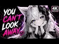 Aesthetic Anime Cat Girl Live Wallpaper - Multi-Colored Eyes 4K 60FPS