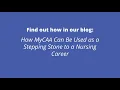 How MyCAA Can Be Used as a Stepping Stone to a Nursing Career