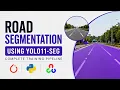 Road Segmentation Using YOLO11-Seg Train Custom Segmentation Model in Google Colab Full Tutorial