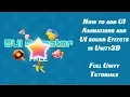 How to Add perfect Animation and sound Effect to UI in game in Unity3D