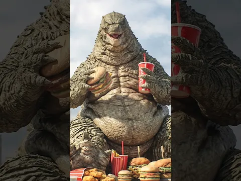 Fatzilla Burger Expert #godzilla #monsterverse