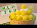 Melon Bingsu Korean Shaved Ice with Melon - No machine Korean Summer Dessert